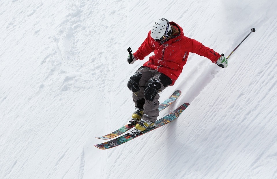 Homme, Skieur, Ski, Neige, Pentes, Pentes De Neige