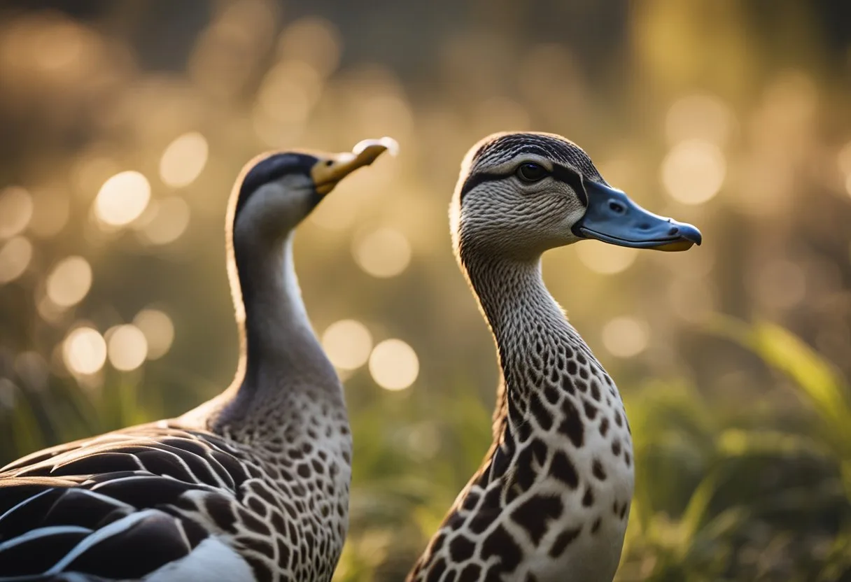 Un canard avec un long cou a plus de vertèbres cervicales qu'une girafe