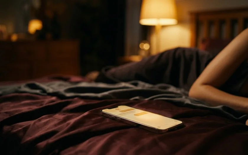 tel sur un lit