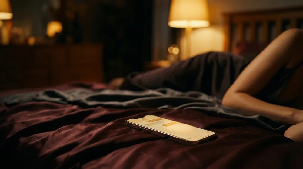 tel sur un lit